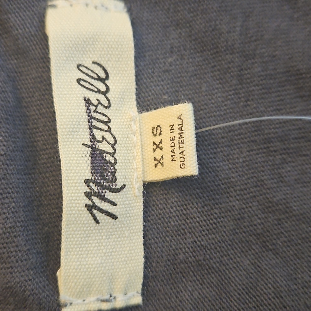NWT Madewell Slub Boxy-Crop Tee Size XXS - Picture 6 of 8